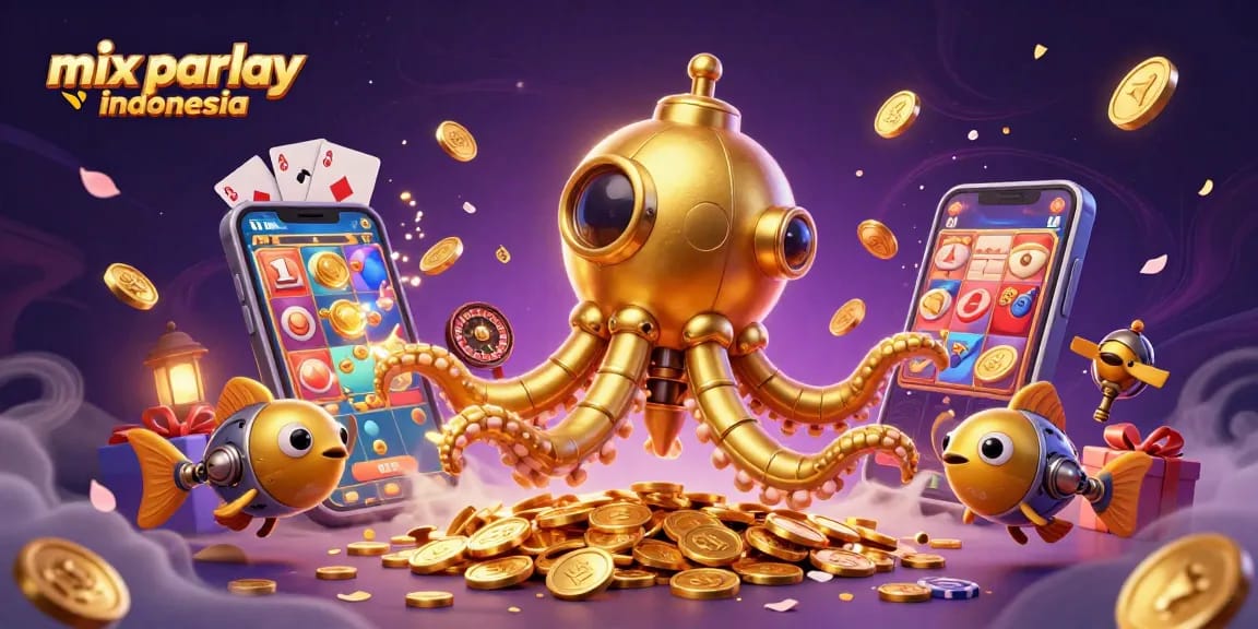 Experience thrilling mix parlay Indonesia with an engaging illustration of dynamic betting scenes.