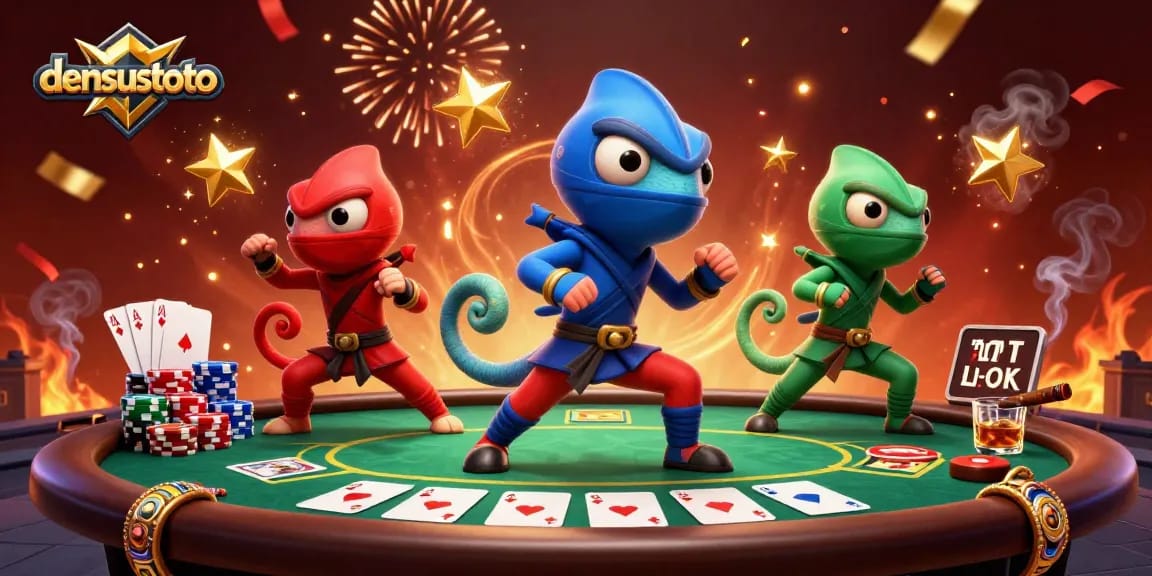 Menangkan dengan densustoto saat tim ninja chameleon beraksi di kasino.