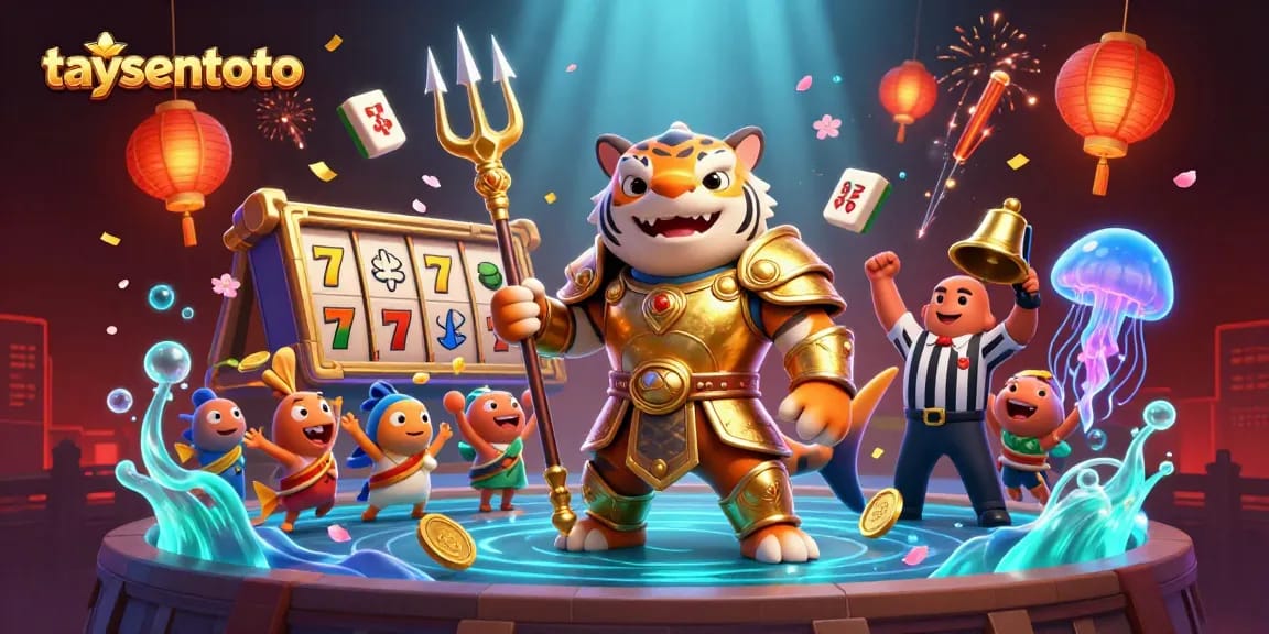 Taysentoto slot gacor yang menang dengan permainan slot 4D dan simbol keberuntungan lainnya.