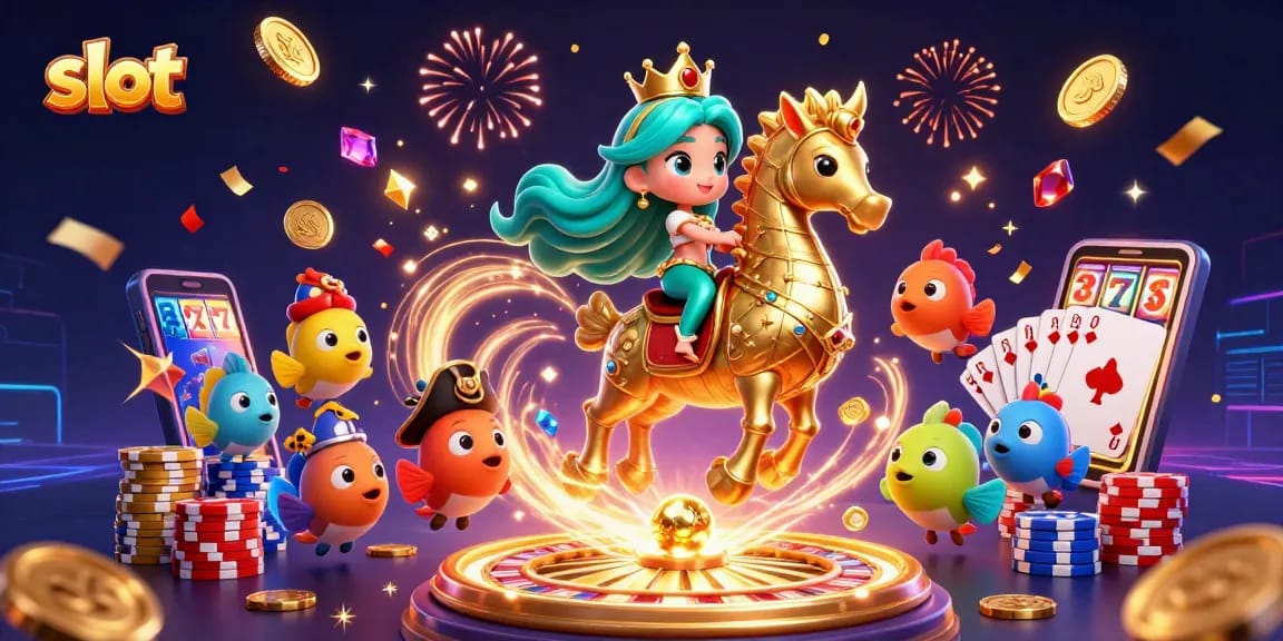 Slot online yang mengasyikkan dengan putri duyung dan kuda laut berlapis emas