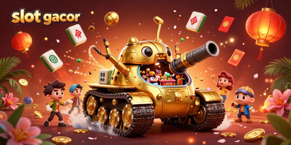 Menggandakan kemenangan di slot gacor dengan simbol keberuntungan di kasino mini dalam tank serangga emas.