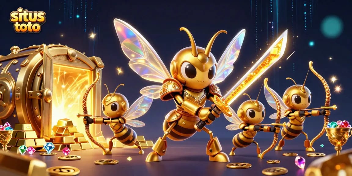 Menang besar dengan situs toto di ilustrasi 3D yang menarik dan berkilau.