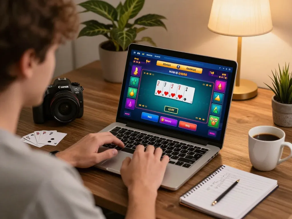 Engaging online poker game setup showcasing gawang69 daftar for responsible gaming interaction and strategy.