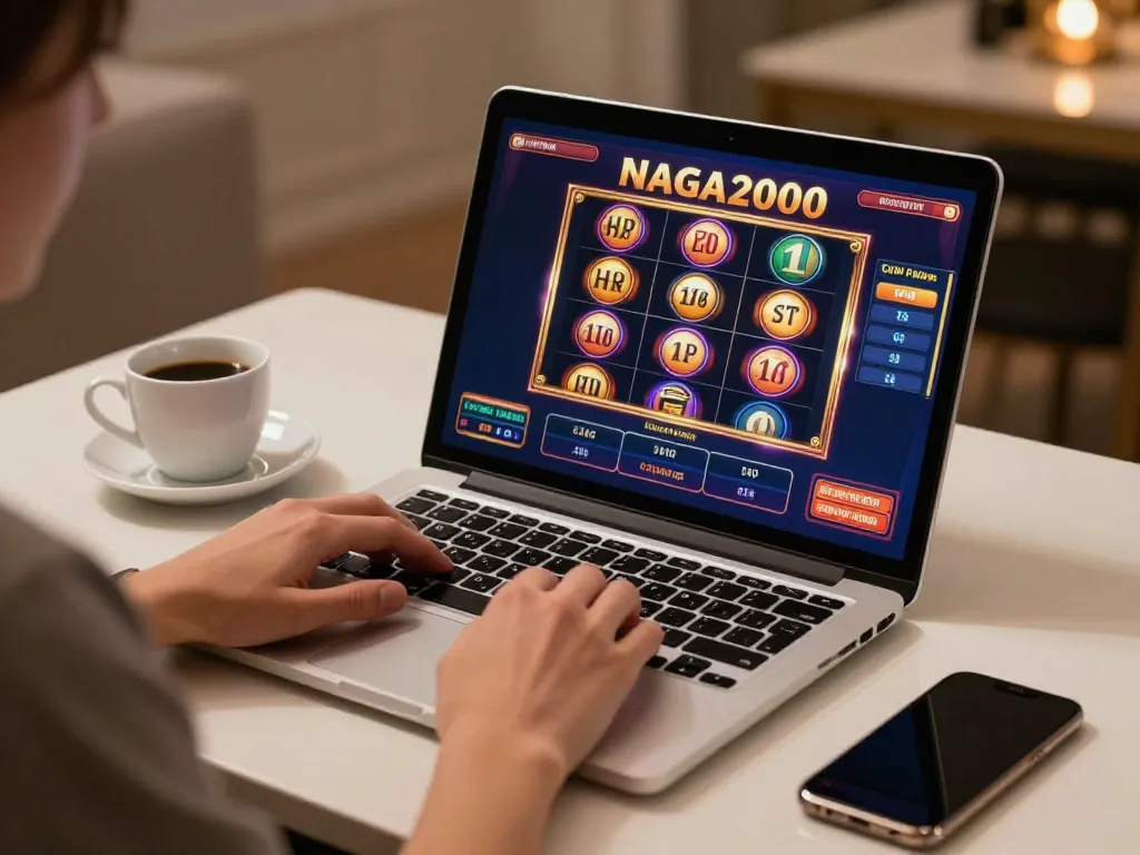 NAGA2000 slots showcased in an engaging online gaming setup, highlighting an exciting user experience