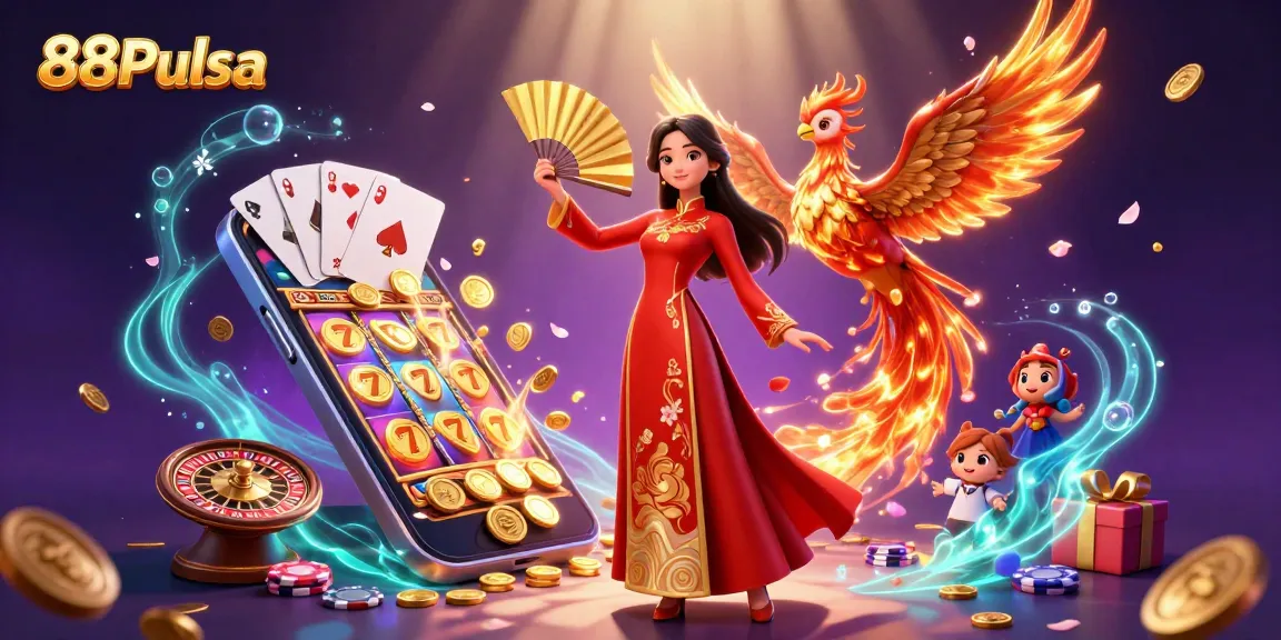Experience the excitement of 88Pulsa with vibrant slot games and luxurious ambiance.
