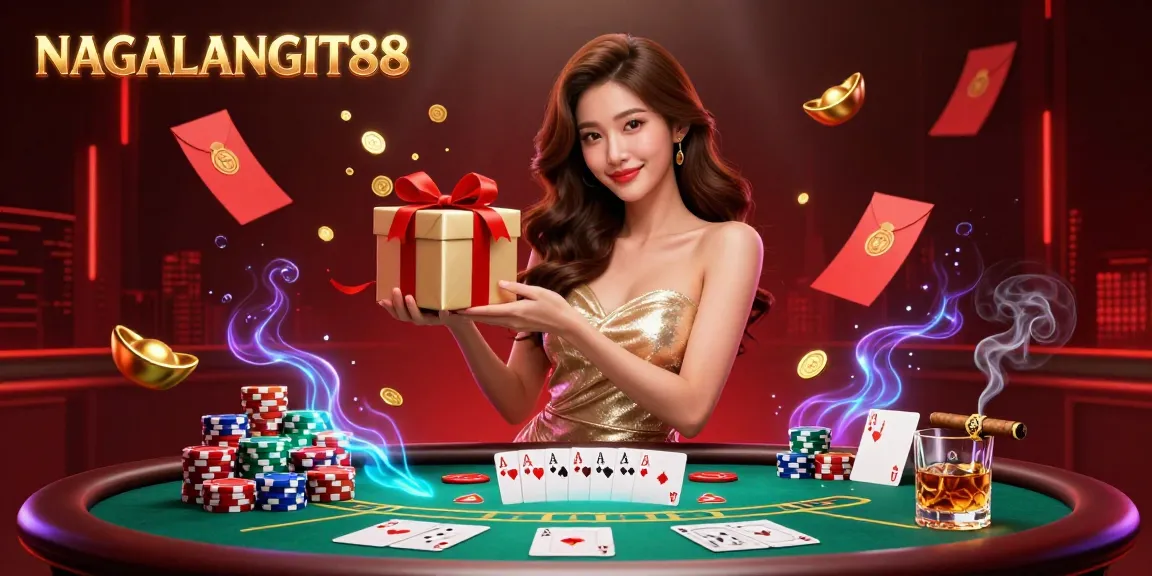 NAGALANGIT88 invites players to enjoy thrilling games with a stunning festive illustration.