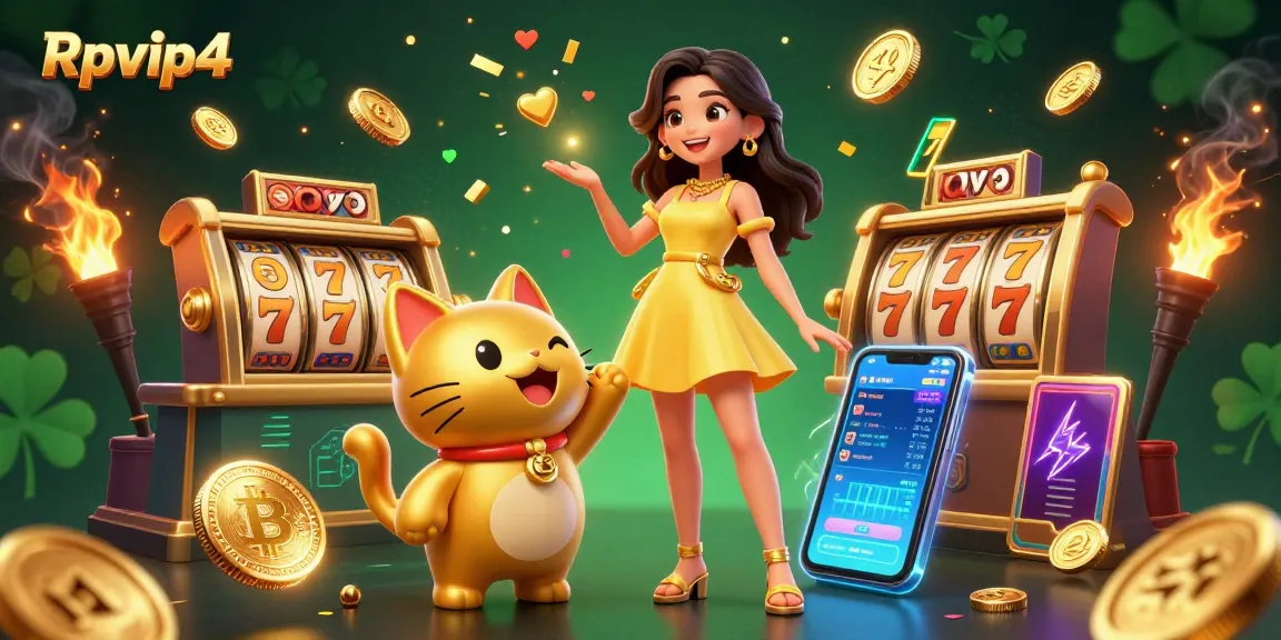 Mainkan permainan menarik di Rpvip4 dengan visual 3D yang imersif dari seorang wanita ceria dan kucing keberuntungan!