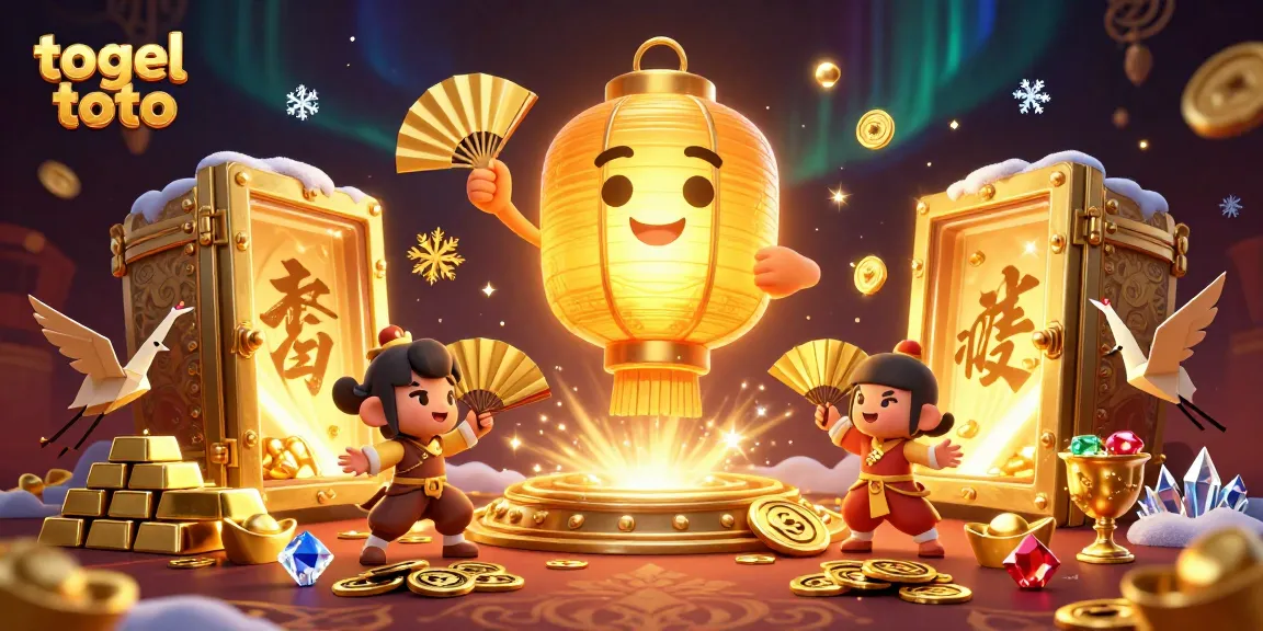 Engage with togel toto in a vibrant casino scene featuring lucky symbols and glowing treasures.