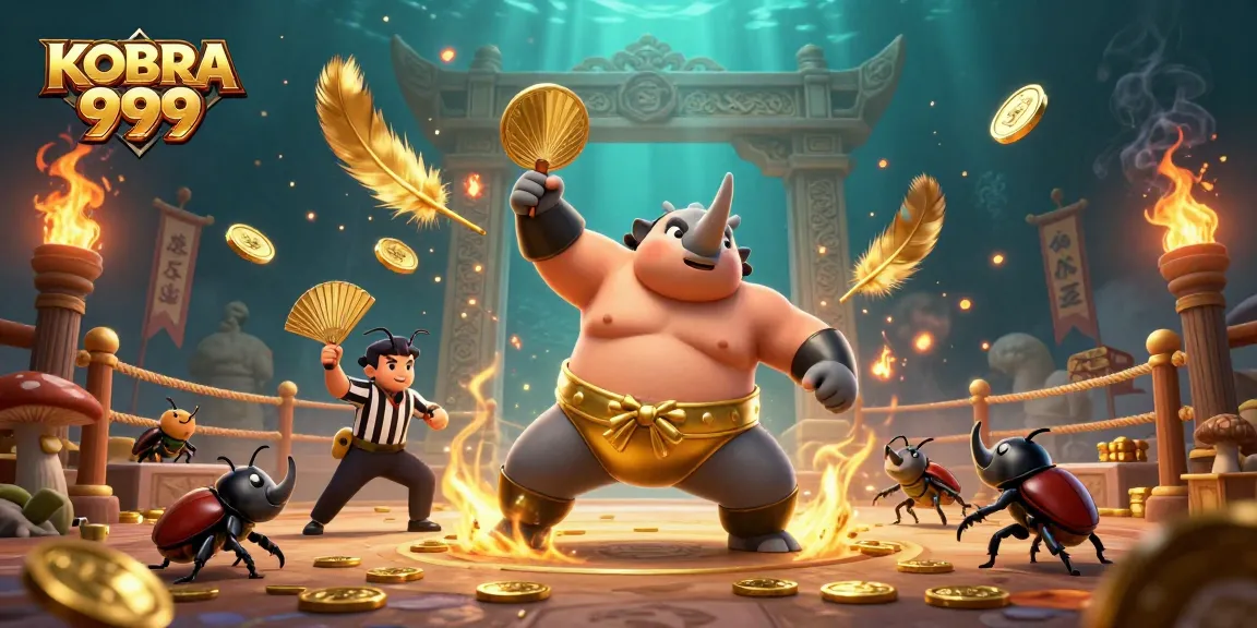 KOBRA 999 unveils a dynamic betting arena with beetle champions and golden coins flying