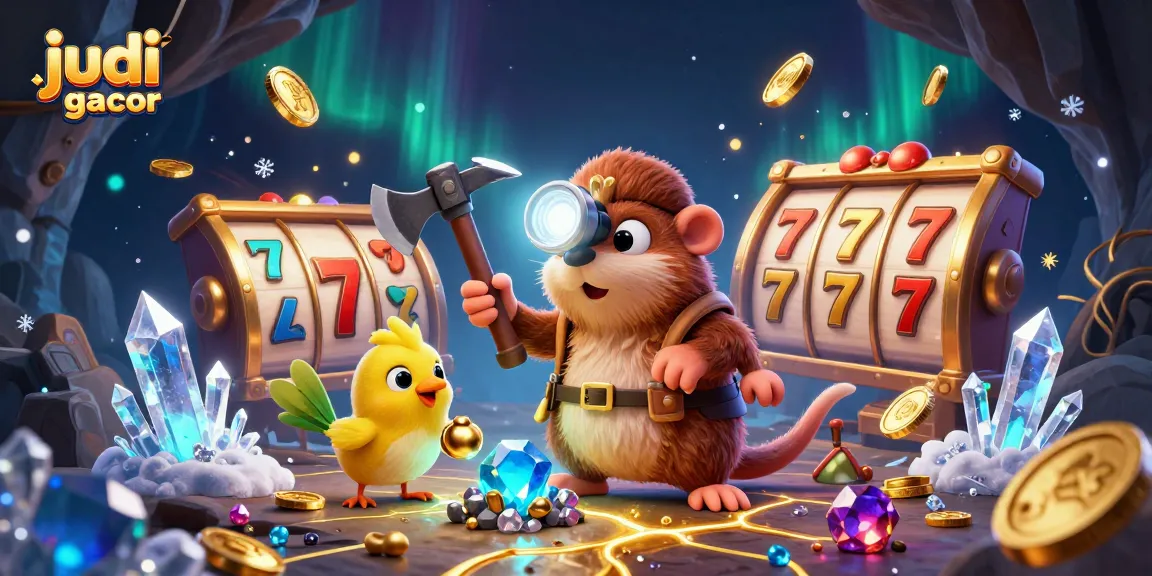 Play and win with judi slot gacor in an enchanting scene filled with exciting slot reels