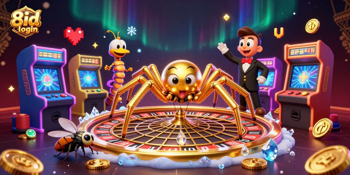 Experience thrilling wins with 8id login at the arcade of chance featuring vibrant digital elements.