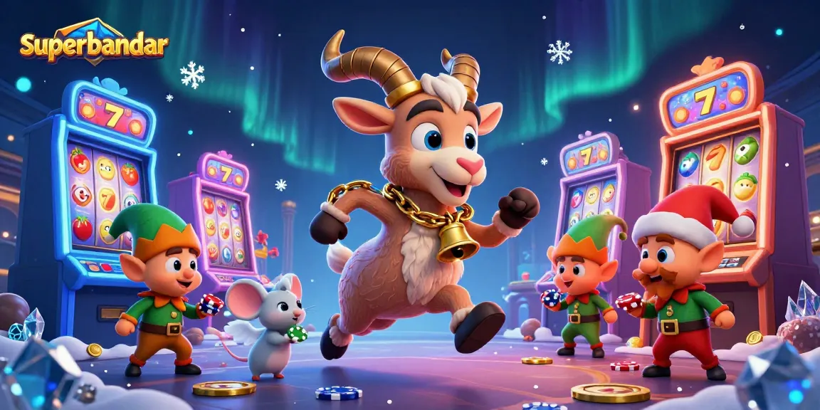 Permainan menarik dalam dunia superbandar dengan Krampus dan tokoh lucu yang menjaga kasino