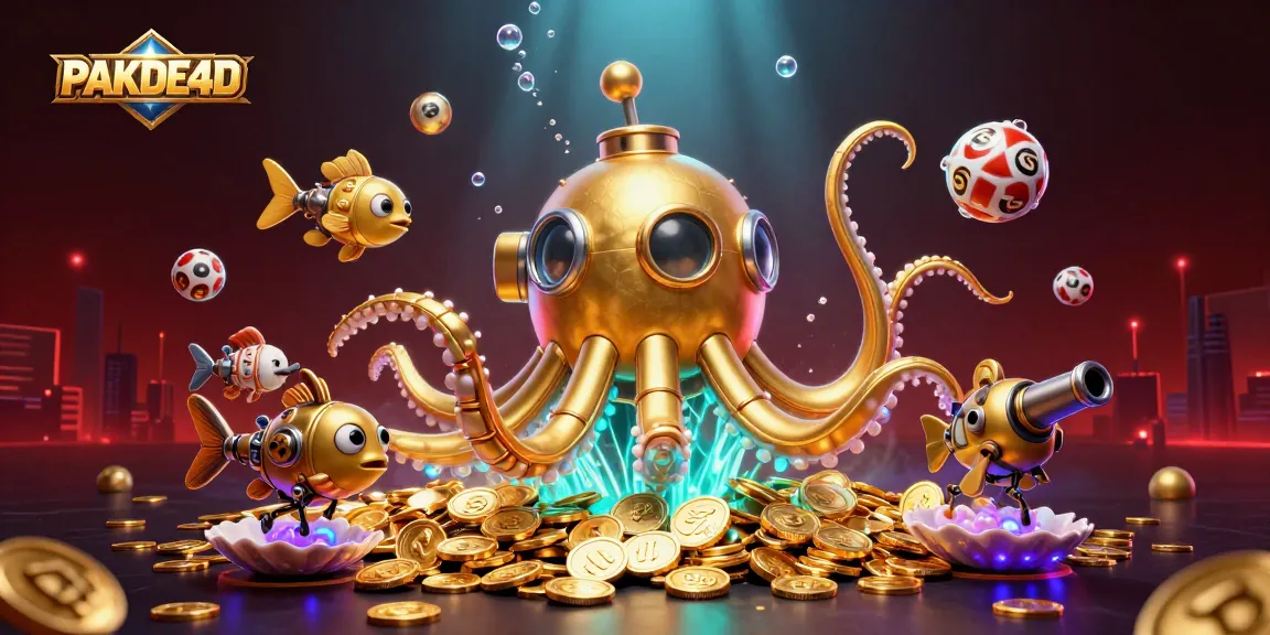 Engage in thrilling lottery games with PAKDE4D's vibrant underwater scene full of excitement.