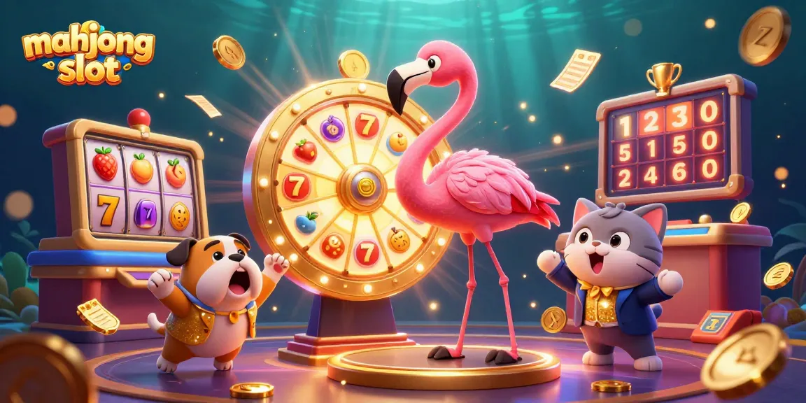 Experience thrill with Mahjong slot in this vibrant 3D illustration featuring excitement, rewards, and gaming energy.