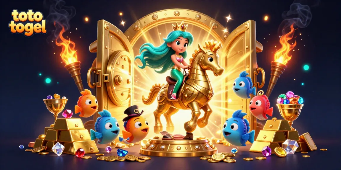 Raih peluang menang besar dalam toto togel dengan ilustrasi mermaid 3D yang kaya akan warna dan detail.