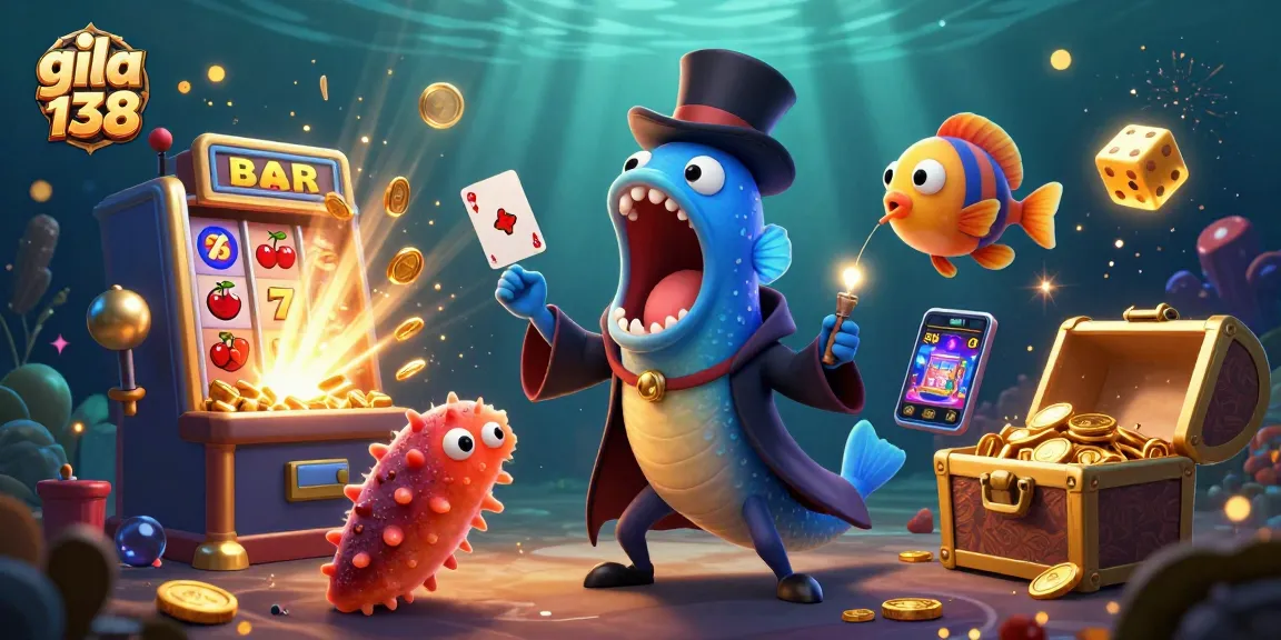 Menangkan jackpot gila 138 dengan slot mesin 3D dan karakter laut yang menyenangkan.
