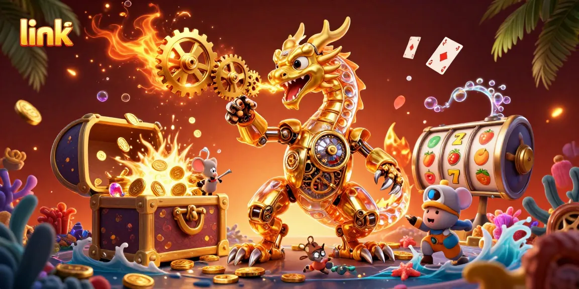 Place bets using link trần strategy with a stunning dragon guarding riches in a vibrant casino.