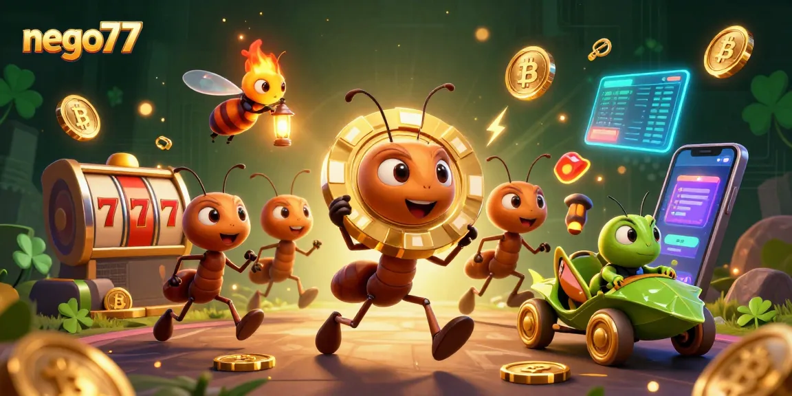 Engage with nego77's exciting casino world through vibrant illustrations depicting unforgettable gaming experiences.