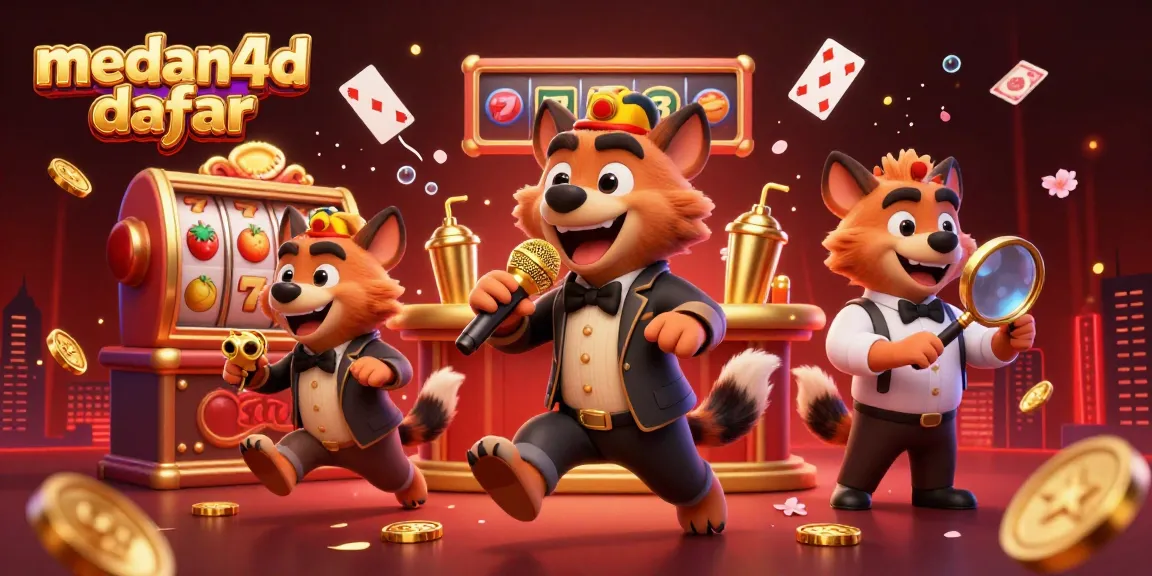 Menangkan hadiah besar di medan4d daftar dengan suasana kasino yang meriah dan karakter lucu yang beraksi.