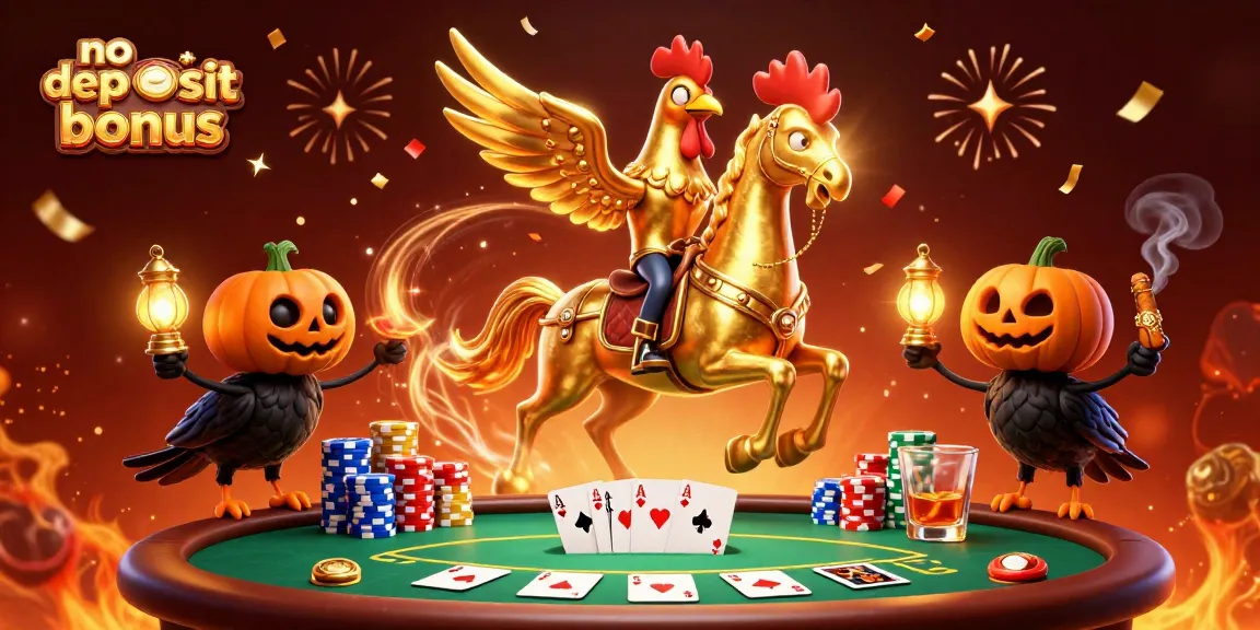 Experience the thrill of no deposit bonus casinos with vibrant 3D characters celebrating wins in an exciting casino atmosphere.
