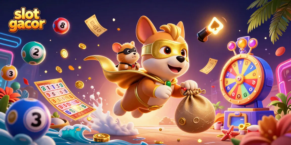 Memenangkan permainan slot gacor di MERIAMHOKI dengan karakter lucu yang terbang membawa koin emas dan bola togel