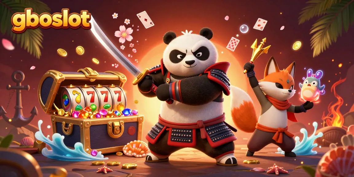 Menyambut kemenangan dengan gboslot, panda samurai beraksi dalam dunia slot yang berkilau.